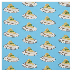 Lemon cheesecake Cartoon Illustration Stoff