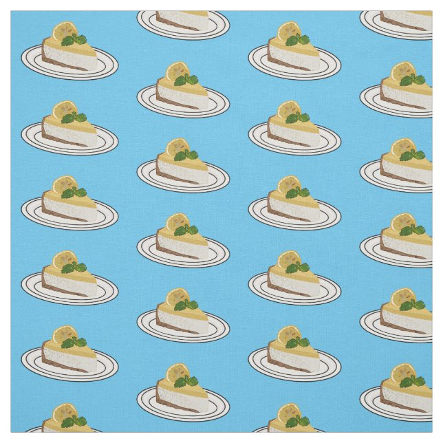 Lemon cheesecake Cartoon Illustration Stoff (Muster)