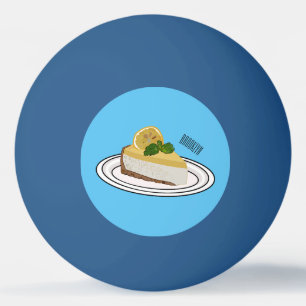 Lemon cheesecake Cartoon Illustration Tischtennisball