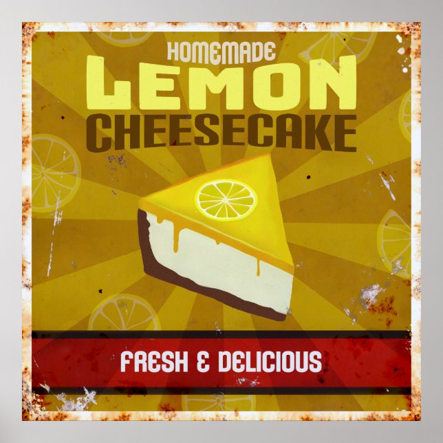 Lemon Cheesecake Poster (Vorne)
