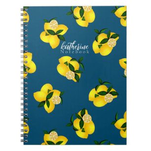Lemon Chic Design Türkis Notizblock