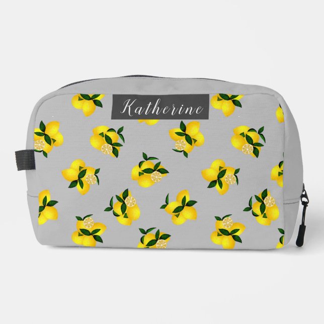 Lemon Chic Gray Waschbeutel (Vorderseite)