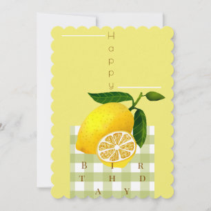 Lemon Chic Happy Birthday Yellow Feiertagskarte