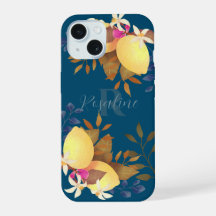 Lemon Chic Monogram Turquoise