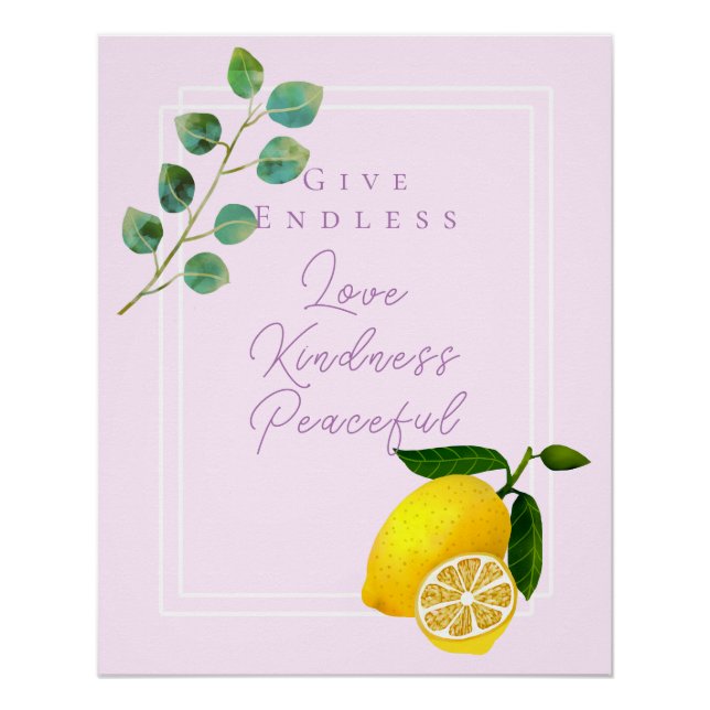 Lemon Chic Pink Glossy Poster (Vorderseite)
