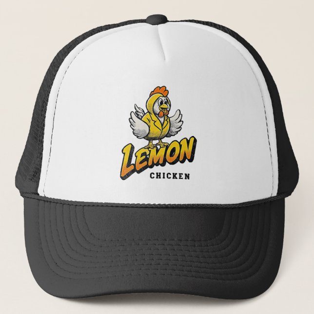 Lemon Chicken - Fun Food Design Truckerkappe (Vorderseite)