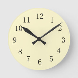 Lemon Chiffon Pastellgelbe Küche Uhr