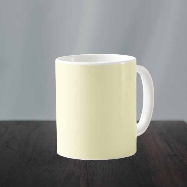 Lemon Chiffon Solid Color Kaffeetasse (Von Creator hochgeladen)
