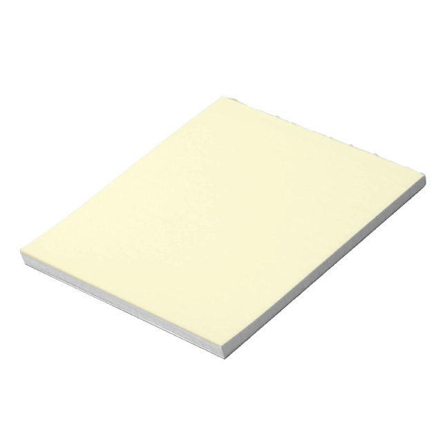 Lemon Chiffon Solid Color Notizblock (Rotiert)