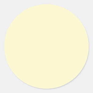 Lemon Chiffon Solid Color Runder Aufkleber