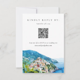 Lemon Citrus Amalfi Coast Wedding RSVP