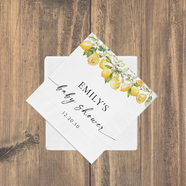 Lemon Citrus Baby Duschpapier Napkin Serviette (Von Creator hochgeladen)