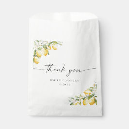 Lemon Citrus Baby Shower Fevor Bag Geschenktütchen