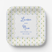 Lemon Citrus Blue & Yellow Amalfi Custom Wedding