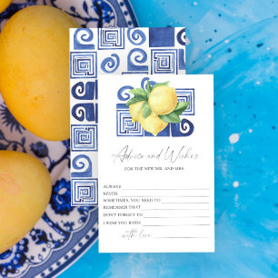 Lemon Citrus - Brautparty Beratung und Wünsche Briefpapier