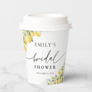 Lemon Citrus Brautparty Paper Cup Pappbecher