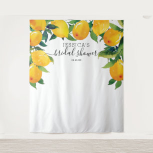 Lemon Citrus Bridal Main Squeeze Willkommenszeiche Wandteppich