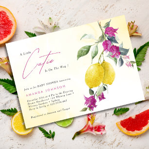 Lemon Citrus Cutie Mama's main Squeeze Baby Shower Einladung