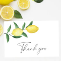 Lemon citrus - Danke Karte
