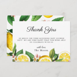 Lemon Citrus Danke Summer Baby Dusche