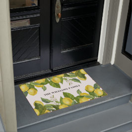 Lemon Citrus Familienname Tor Mat Fußmatte