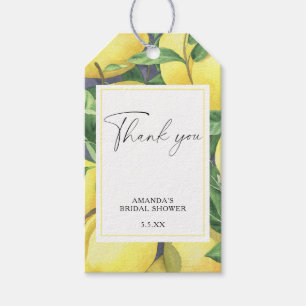 Lemon Citrus - Hochzeit Dankeschön Karte Geschenkanhänger