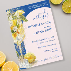 Lemon Citrus Limoncello Italien Zielort Wedding Einladung