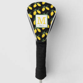 Lemon Citrus Monogram Name Golf Headcover