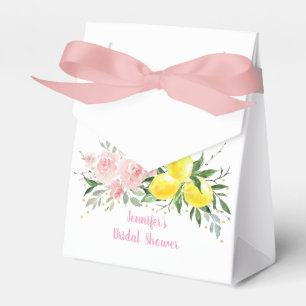 Lemon Citrus Pink Brautparty Geschenkschachtel