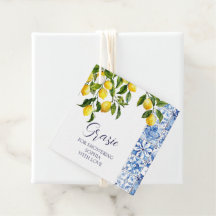 Lemon Citrus Positano Blue Tiles Brautparty