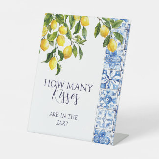 Lemon Citrus Positano Blue Tiles wie viele Kisses Sockelschild