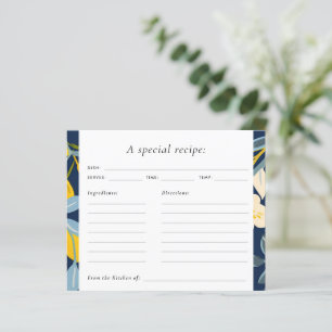 Lemon Citrus Positano Brautparty Rezept Karte