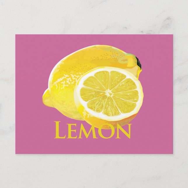 Lemon Citrus Postkarte (Vorderseite)