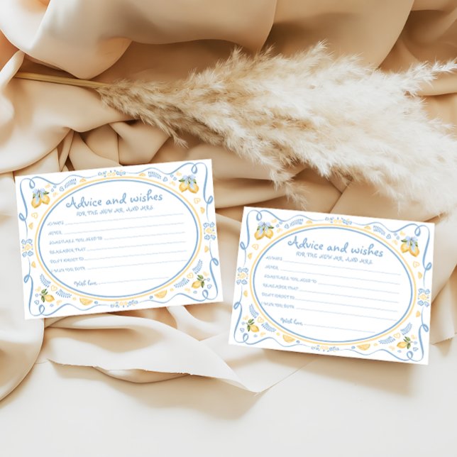 Lemon Citrus Ratgeber und wünscht Brautparty Card (Von Creator hochgeladen)