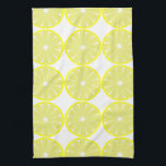 Lemon Citrus Retro Küchenhandtuchgeschenk Geschirrtuch<br><div class="desc">Zitronen schmücken dieses Küchentuch. Das Design stammt aus der Originalkunst.</div>