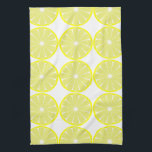 Lemon Citrus Retro Küchenhandtuchgeschenk Geschirrtuch<br><div class="desc">Zitronen schmücken dieses Küchentuch. Das Design stammt aus der Originalkunst.</div>