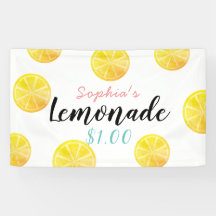 Lemon Citrus Slice Muster Lemonade Stand Kids