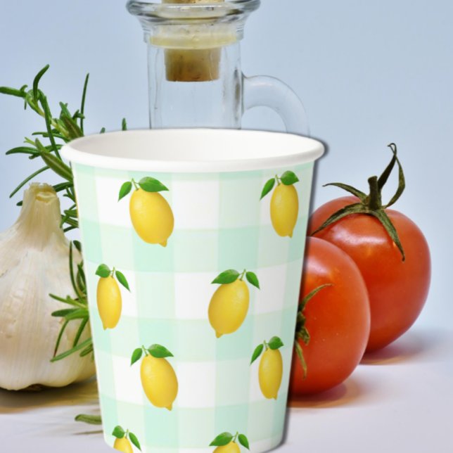 Lemon Citrus Sommer Geburtstag Pappbecher (Von Creator hochgeladen)