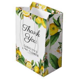 Lemon Citrus Summer Baby Dusche Mittlere Geschenktüte