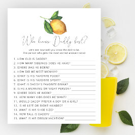 Lemon citrus Wer Daddy am besten kennt