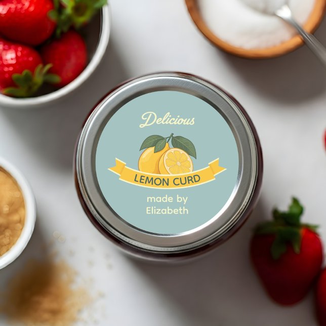 Lemon Curd Runder Aufkleber (Von Creator hochgeladen)