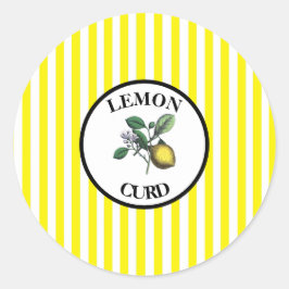 Lemon Curd Runder Aufkleber