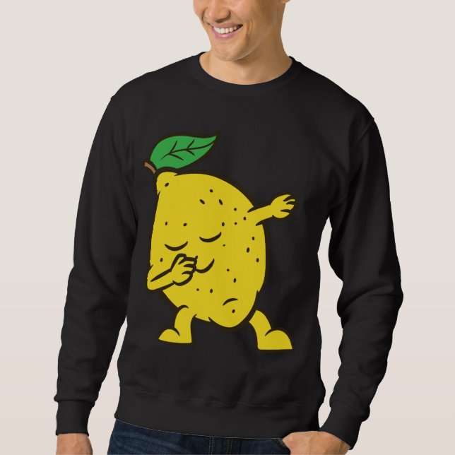 Lemon Dabbing Lemon Frucht Liebe Lemons Sweatshirt (Vorderseite)