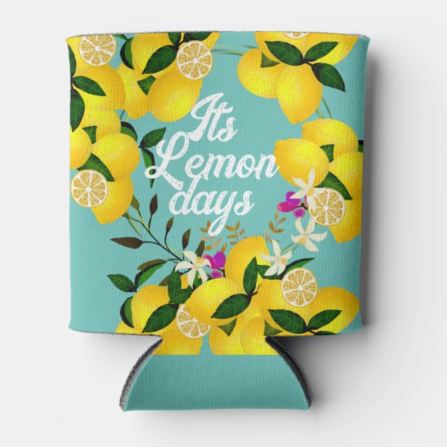 Lemon Days Aqua Dosenkühler (Vorderseite)