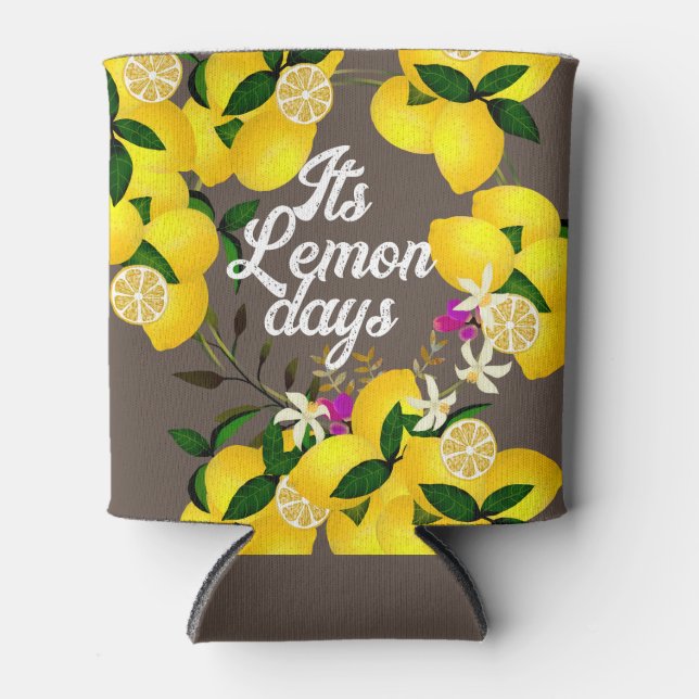Lemon Days Brown Dosenkühler (Vorderseite)