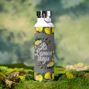 Lemon Days Gray Trinkflasche