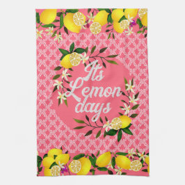 Lemon Days Motif Cherry Geschirrtuch