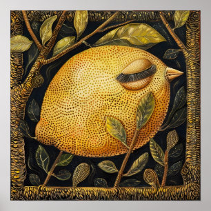 Lemon Decorative Malerei Art Print Poster