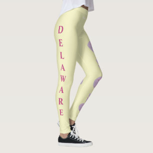 Lemon Delaware Staat Blume Peach Blossom Leggings