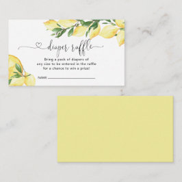 Lemon Diaper Raffelkarte Begleitkarte